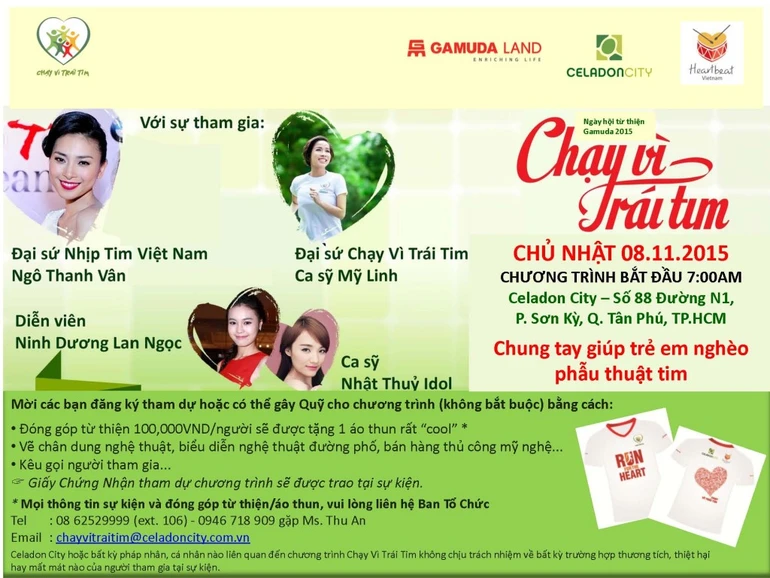 Tham gia chạy để giúp trẻ phẫu thuật tim